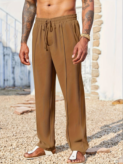 Pantaloni Uomo in Velluto a Coste Straight Fit Antipiega alla Caviglia