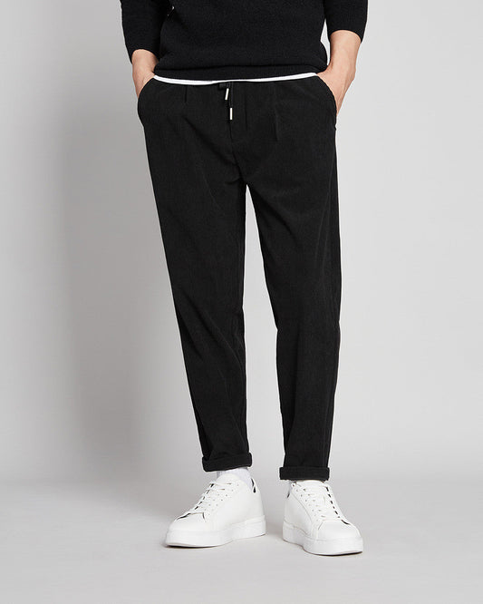 Pantaloni Capri Uomo Primaverili con Vestibilità Ampia e Vita Media con Laccio – Stile Casual