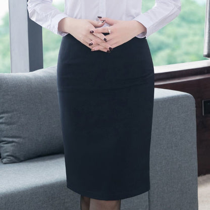 Women's Mid-Length Skirt with Solid Color Fleece Lining