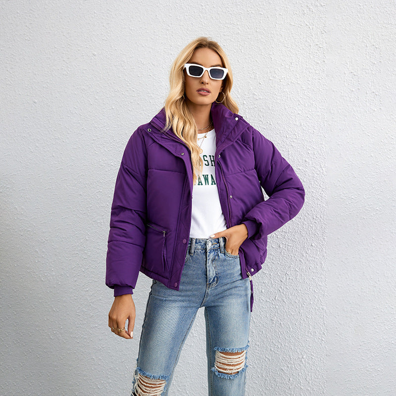 Chaqueta para mujer con cremallera, inserciones de malla y ajuste amplio