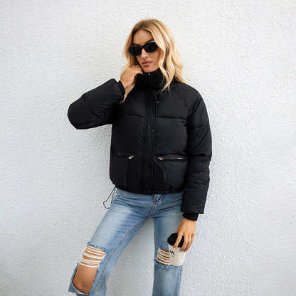 Chaqueta para mujer con cremallera, inserciones de malla y ajuste amplio