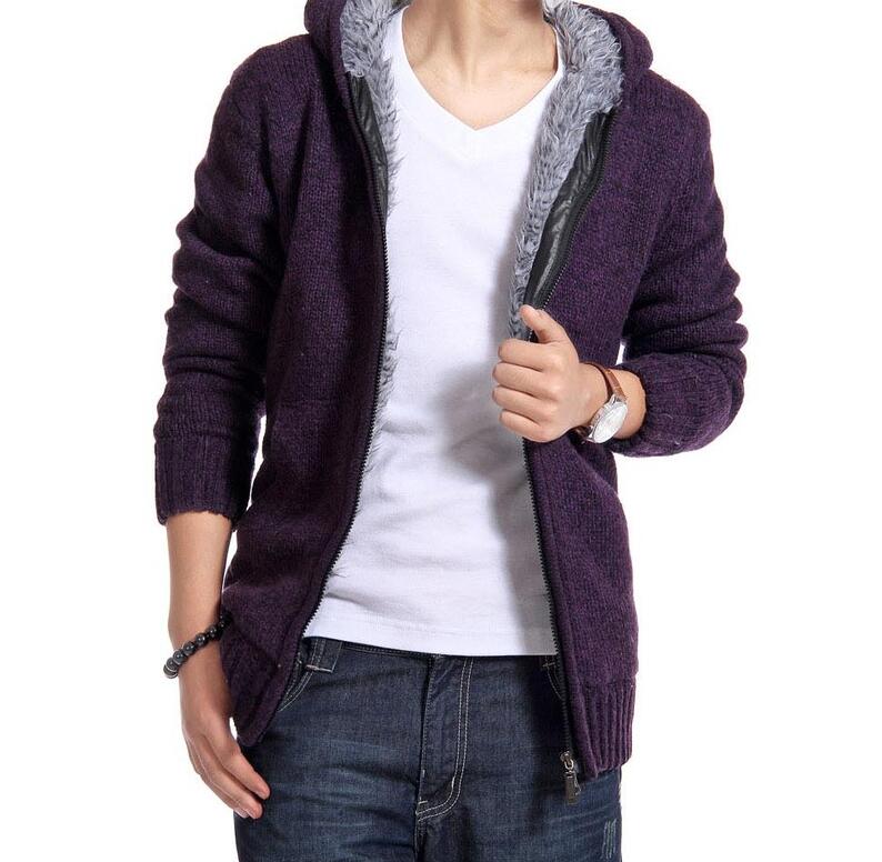 Men's Winter Jacket in Mixed Fabric