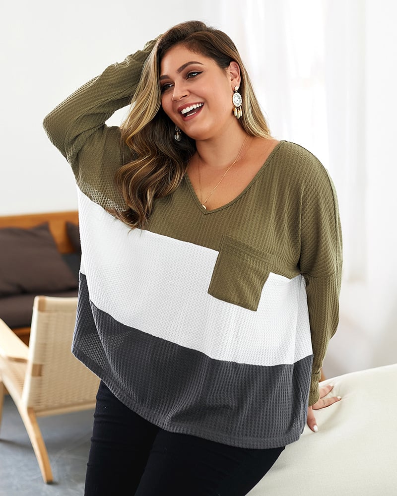 Jersey de mujer suéter de punto con detalles acanalados