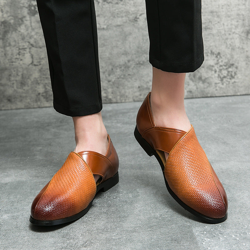 Sandali Uomo Casual in Tessuto Intrecciato con Punta Chiusa – Traspiranti per l'Estate