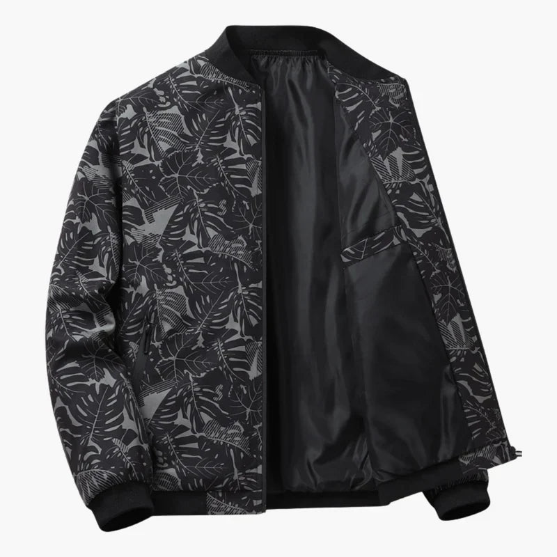 Elegant Men's Bomber Jacket for L'Autumn, with a Classic Silhouette and a Soft Fabric Finish.
