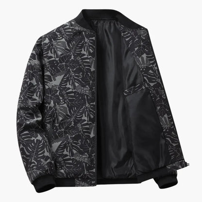 Elegant Men's Bomber Jacket for L'Autumn, with a Classic Silhouette and a Soft Fabric Finish.