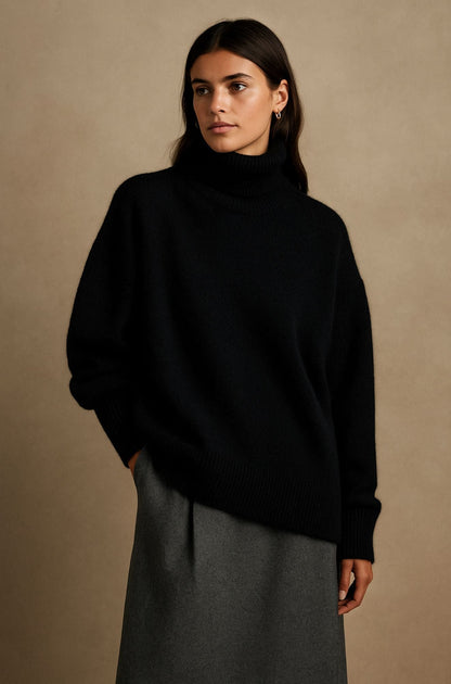 Maglione Donna Slim con Stile Cashmere Leggero – Design Essenziale
