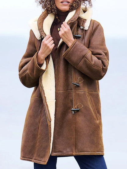 Women's Winter Coat with Hood – Structured Fit