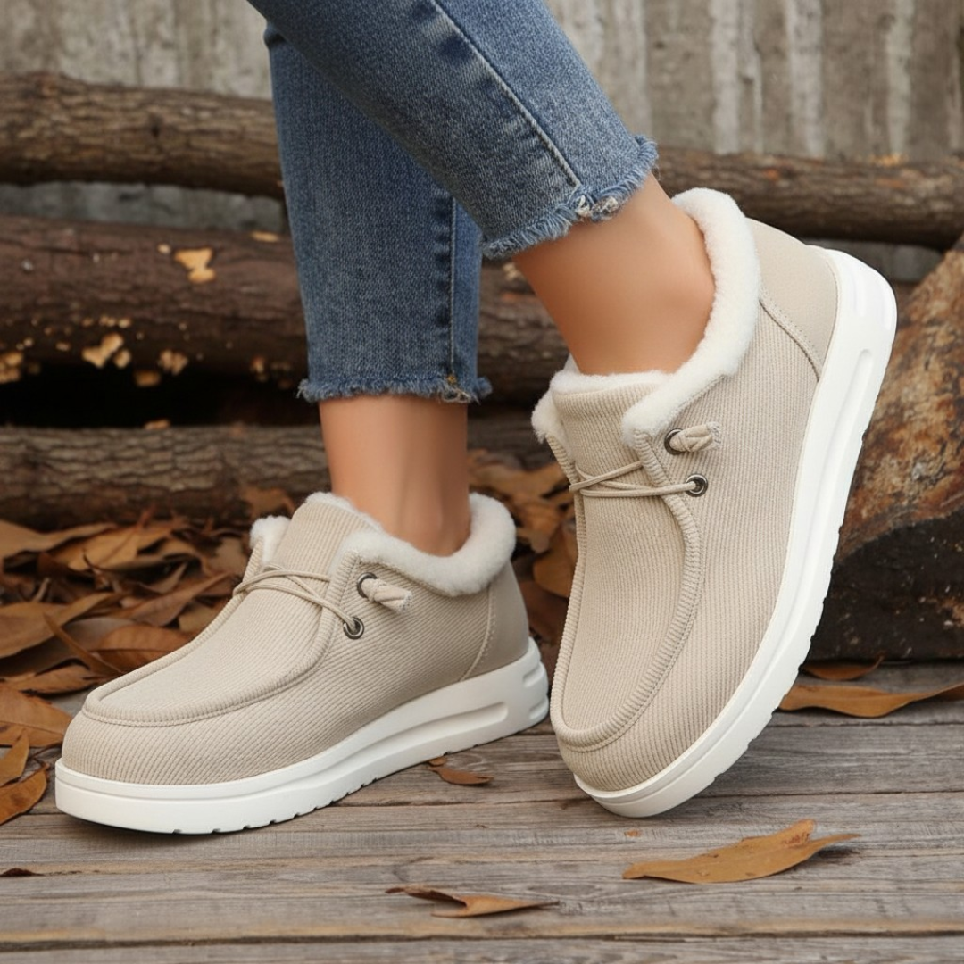 Zapatos de Invierno Slip-On para Mujer con Suela Antideslizante y Ajuste Flexible