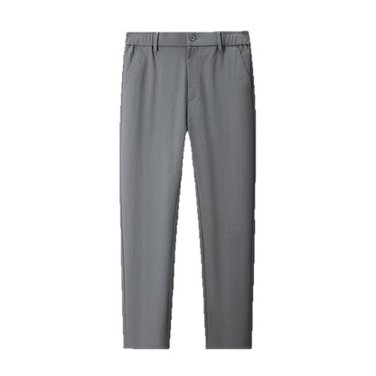 Pantaloni Uomo Dritti Larghi Vita Media Leggeri – Stile Casual