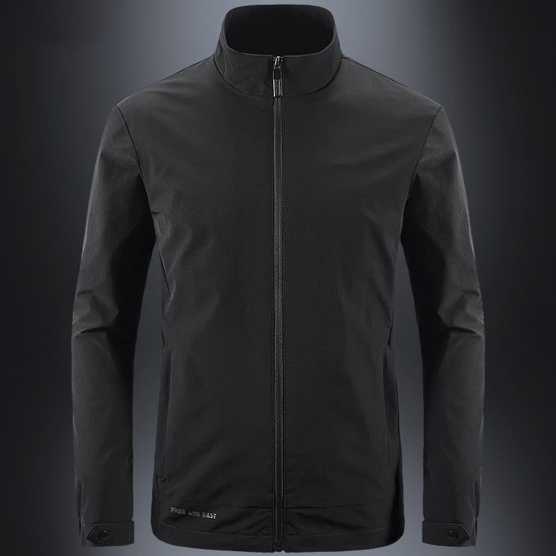 Chaqueta de verano ligera para hombre con cremallera y ajuste ceñido