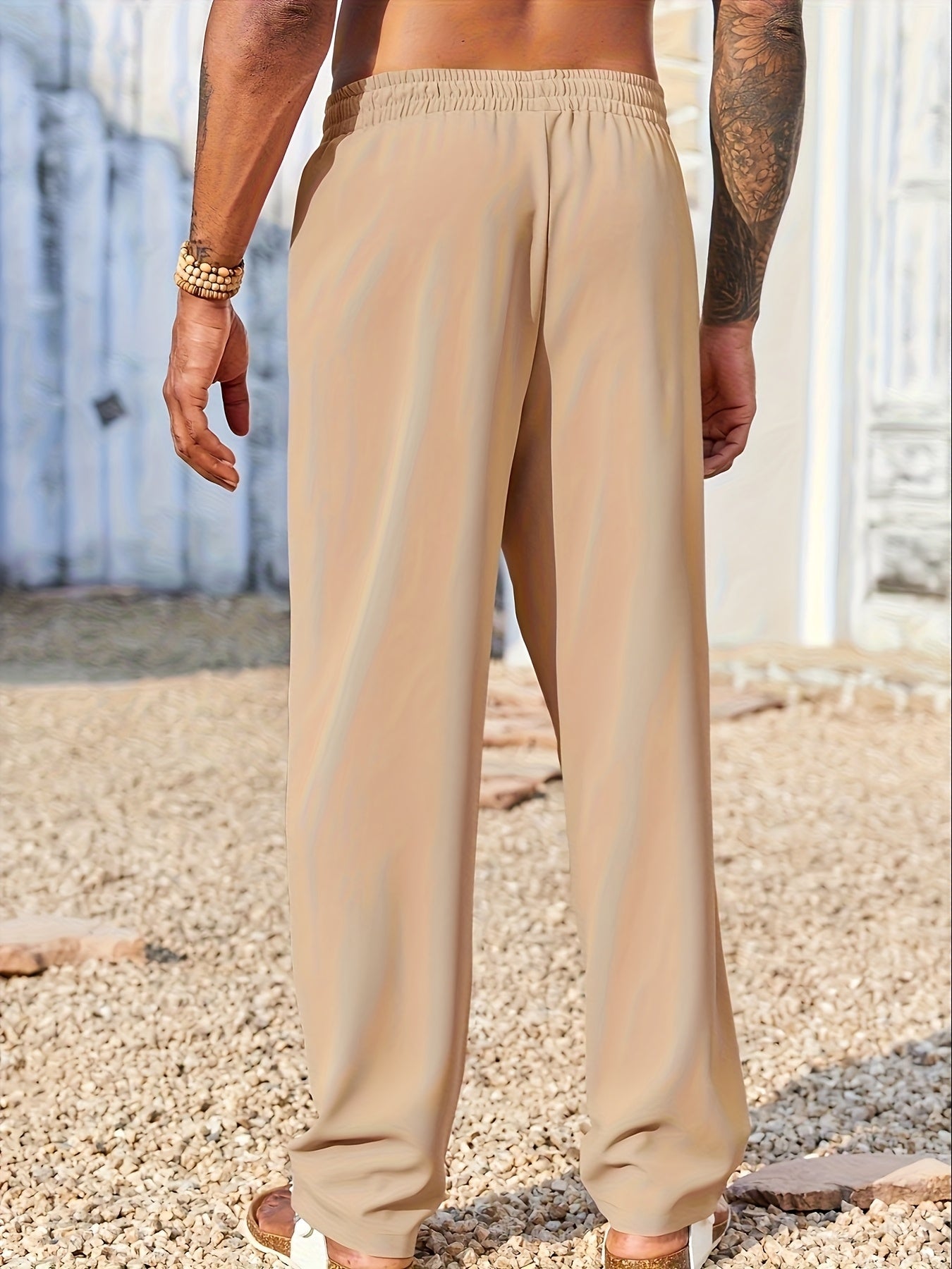 Pantaloni Uomo in Velluto a Coste Straight Fit Antipiega alla Caviglia