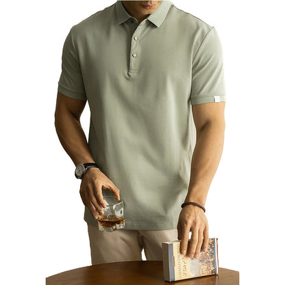 Polo Uomo Primaverile a Maniche Corte con Colletto a Rever – Misto Cotone