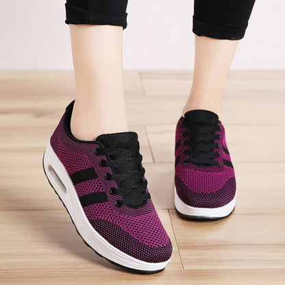 Sneakers Donna Soletta Gel Ammortizzata Aria Suola Larga Supporto – Scarpe Comode