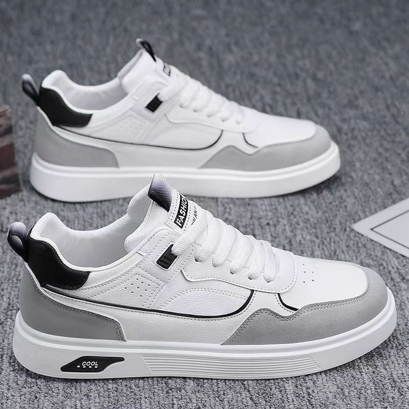 Sneakers Uomo in Tela Traspirante a Profilo Basso con Lacci – Stile Casual Quotidiano