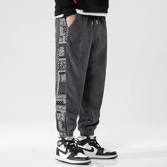 Men's Corduroy Straight-Leg Pants – Structured Design