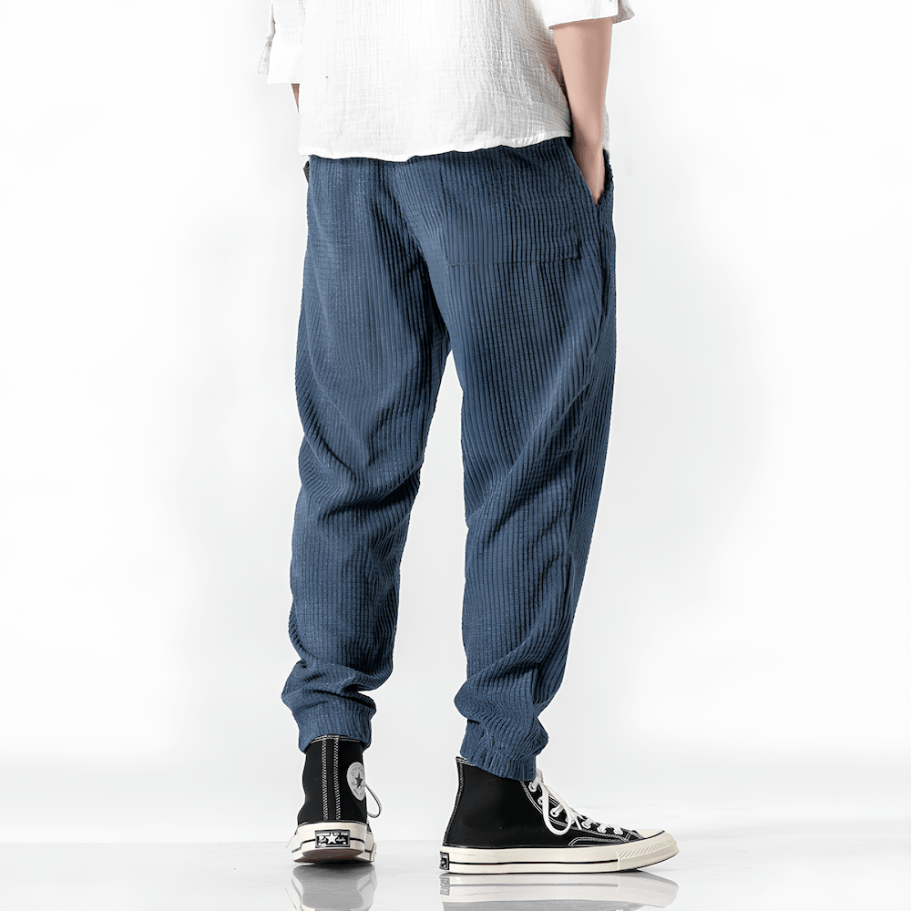 Pantaloni Uomo a Gamba Dritta – Velluto Style con Vestibilità Regolare
