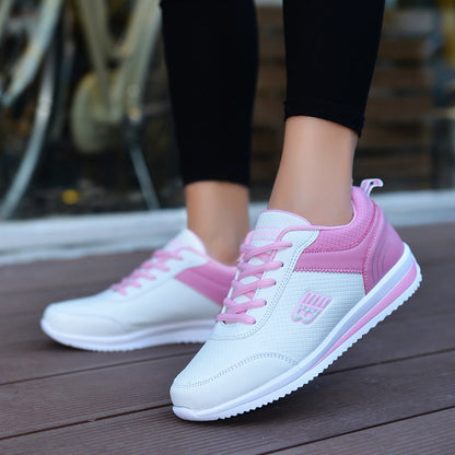 Damesneakers med snørebånd – Let EVA-sål og rund tå