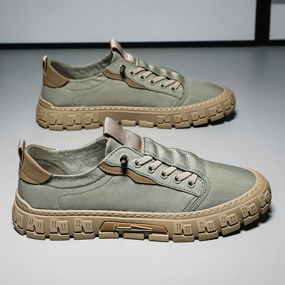 Lette og åndbare sneakers til mænd med stødabsorberende indersål og fleksibel sål.
