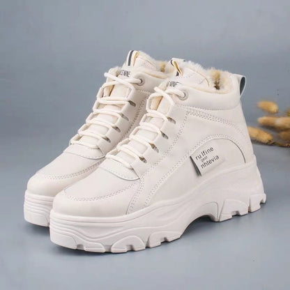 Sneakers Donna con Suola Spessa ed Elastico – Punta Tonda