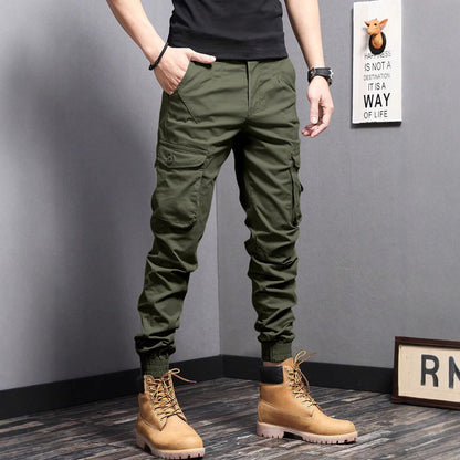Pantaloni Uomo da Lavoro con Coulisse e Multi-Tasche – Gamba Dritta