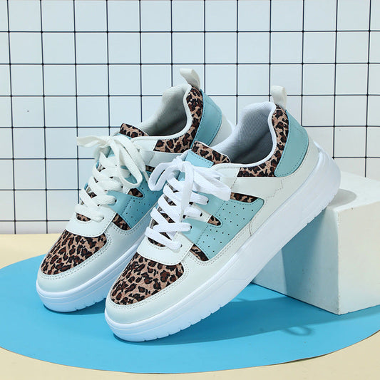 Damesneakers med platform og rund snude – meshfor og mellemsål