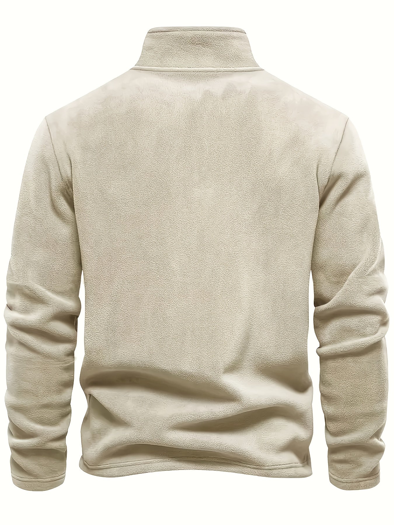 Maglia Uomo con Mezza Zip, Collo Alto e Maniche Lunghe – Comfort Quotidiano Versatile
