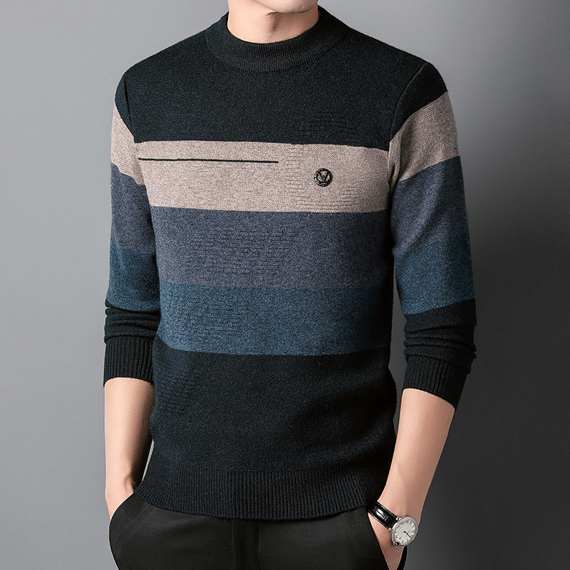 Men's Slim Fit Thermal Shirt with Crew Neck for Winter