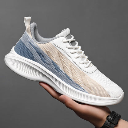 Sneakers Uomo Casual in Stile Flyknit Traspirante con Lacci – Leggere da Passeggio