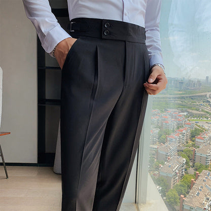 Men's Slim Fit Pants in Stretch Fabric with Modern Cut