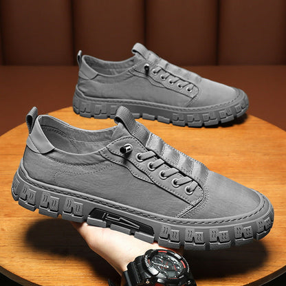 Lette og åndbare sneakers til mænd med stødabsorberende indersål og fleksibel sål.