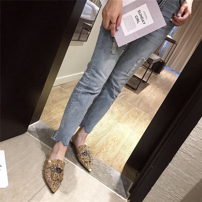 Pantofole Donna Taglie Forti con Punta Chiusa e Suola Piatta – Pantofole Casual