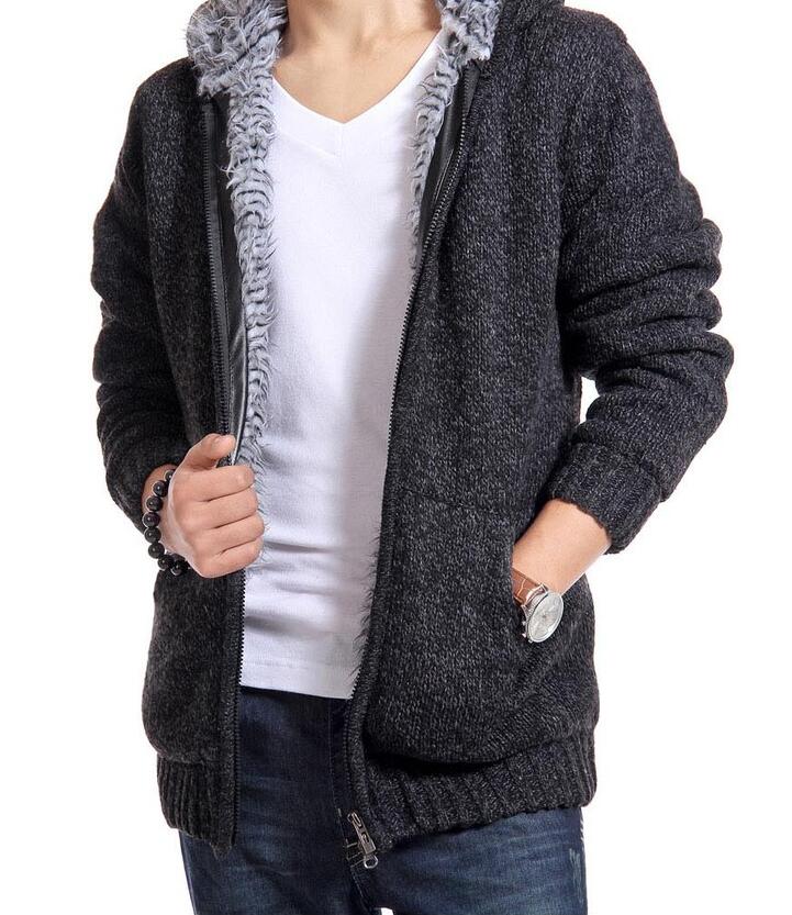 Men's Winter Jacket in Mixed Fabric
