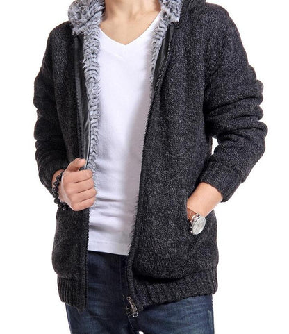 Men's Winter Jacket in Mixed Fabric