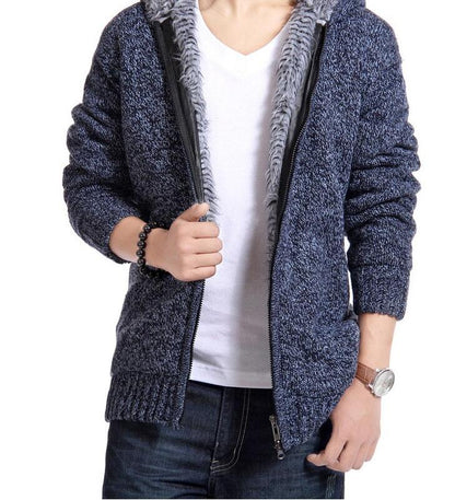 Men's Winter Jacket in Mixed Fabric