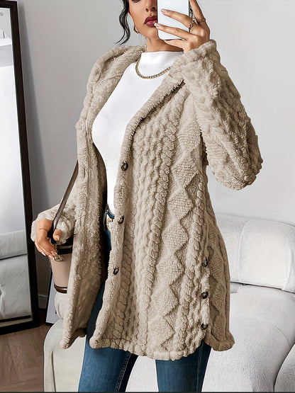 Cardigan Donna con Cappuccio Aperto sul Davanti e Vestibilità Morbida – Stile Versatile