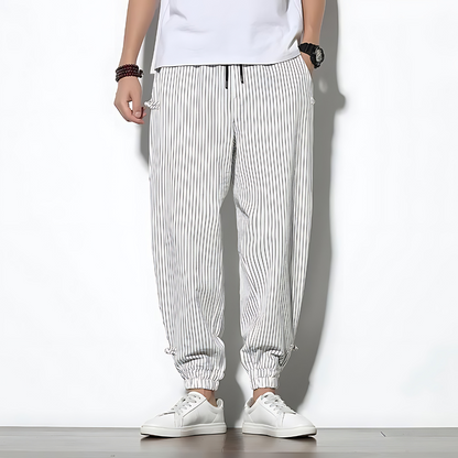 Pantaloni Chino Uomo a Gamba Dritta con Coulisse – Vestibilità Comoda