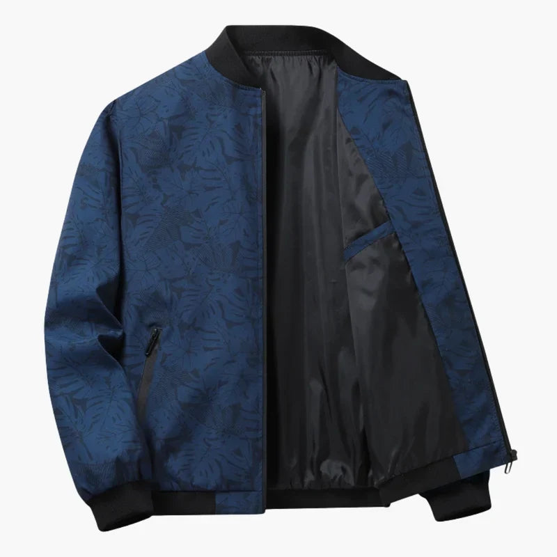 Elegant Men's Bomber Jacket for L'Autumn, with a Classic Silhouette and a Soft Fabric Finish.
