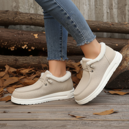 Zapatos de Invierno Slip-On para Mujer con Suela Antideslizante y Ajuste Flexible