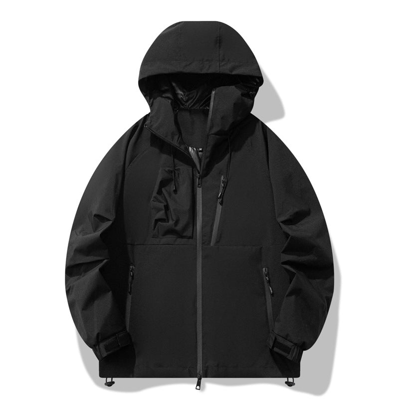 Giacca Tecnica Impermeabile con Cappuccio – Vestibilità Comoda