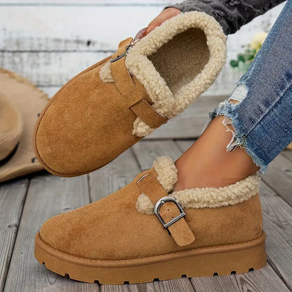 Scarpe Slip-On Invernali da Donna con Fodera Morbida e Supporto
