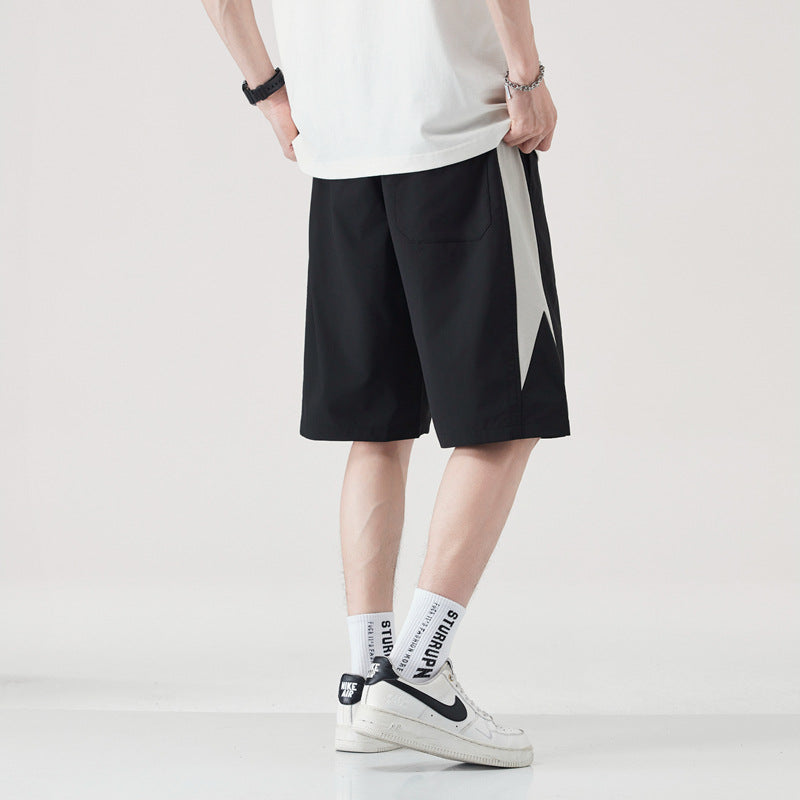 Men's Summer Lightweight Sports Shorts, Loose Fit, Straight Cut, Microelastic