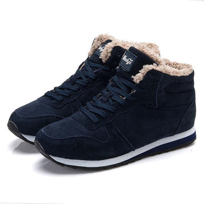Unisex winter sneakers with insulating lining and a soft cotton-effect design.