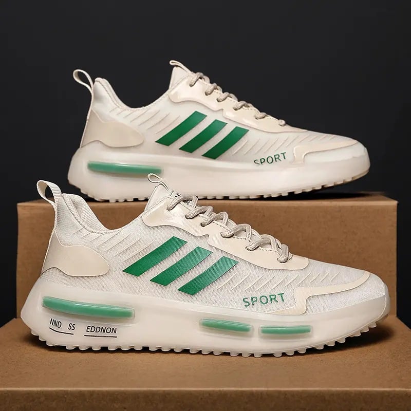 Sneakers Sportive da Uomo con Lacci, Suola ad Aria e Punta Tonda