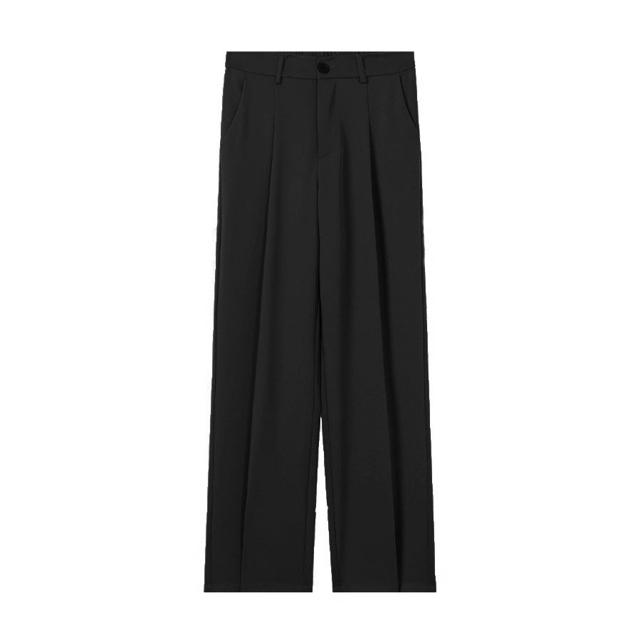 Pantaloni Uomo Autunnali Dritti con Vestibilità Cadente e Microelasticità – Stile Casual