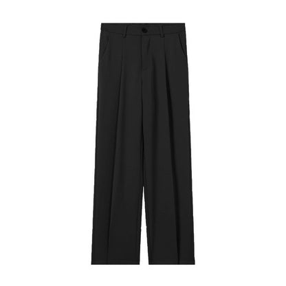 Pantaloni Uomo Autunnali Dritti con Vestibilità Cadente e Microelasticità – Stile Casual