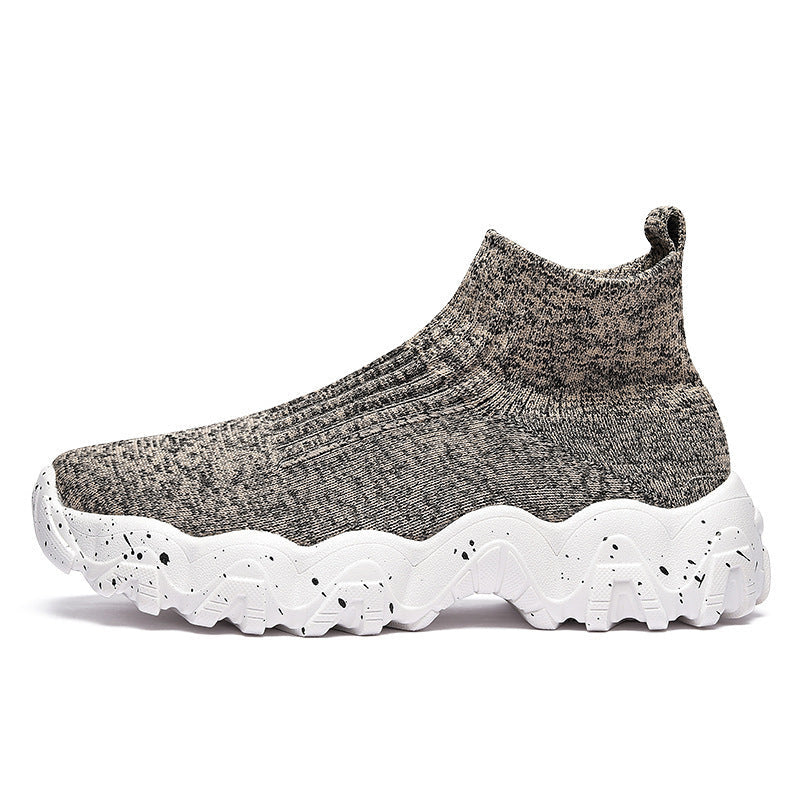 Zapatos de hombre sin cordones hasta media pantorrilla con suela elevada