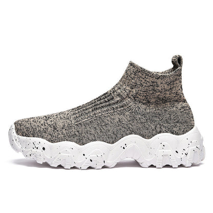 Zapatos de hombre sin cordones hasta media pantorrilla con suela elevada