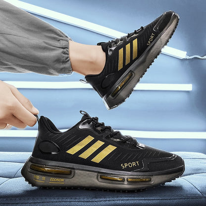Sneakers Sportive da Uomo con Lacci, Suola ad Aria e Punta Tonda