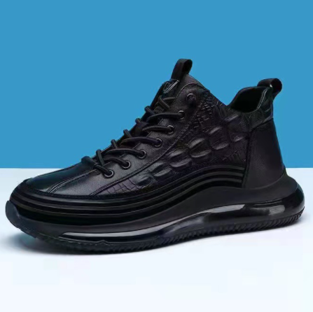 Scarpe Invernali da Uomo con Cuscinetto d’Aria, Fascia Elastica e Design Intagliato